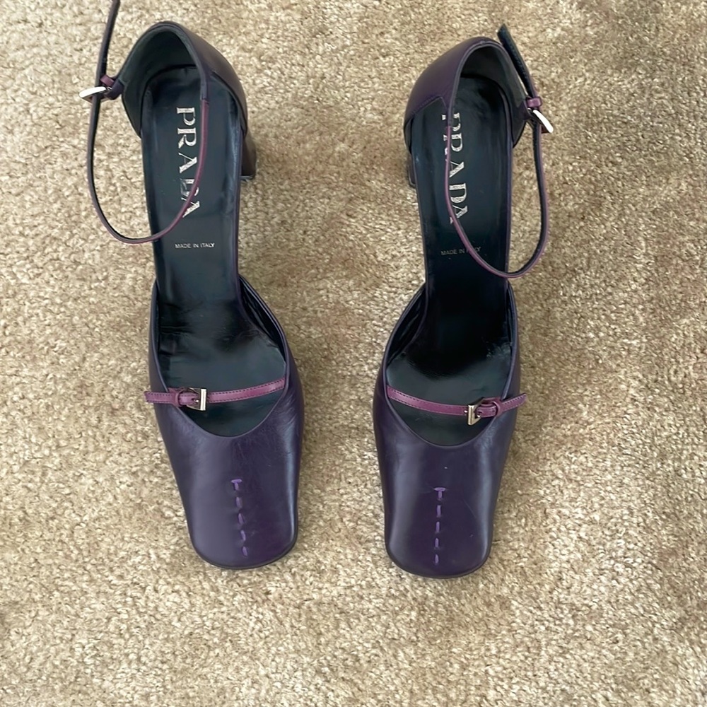 Prada Ankle Strep Heels